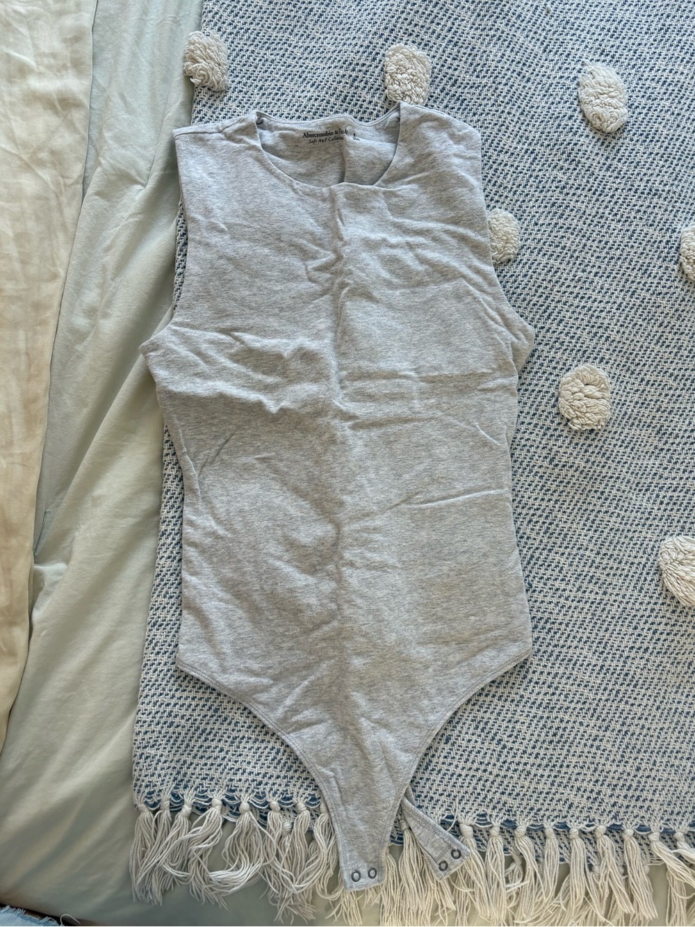 Abercrombie gray bodysuit